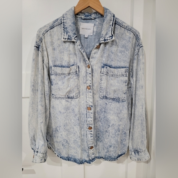 Thread & Supply Denim Button Up - Picture 2 of 5